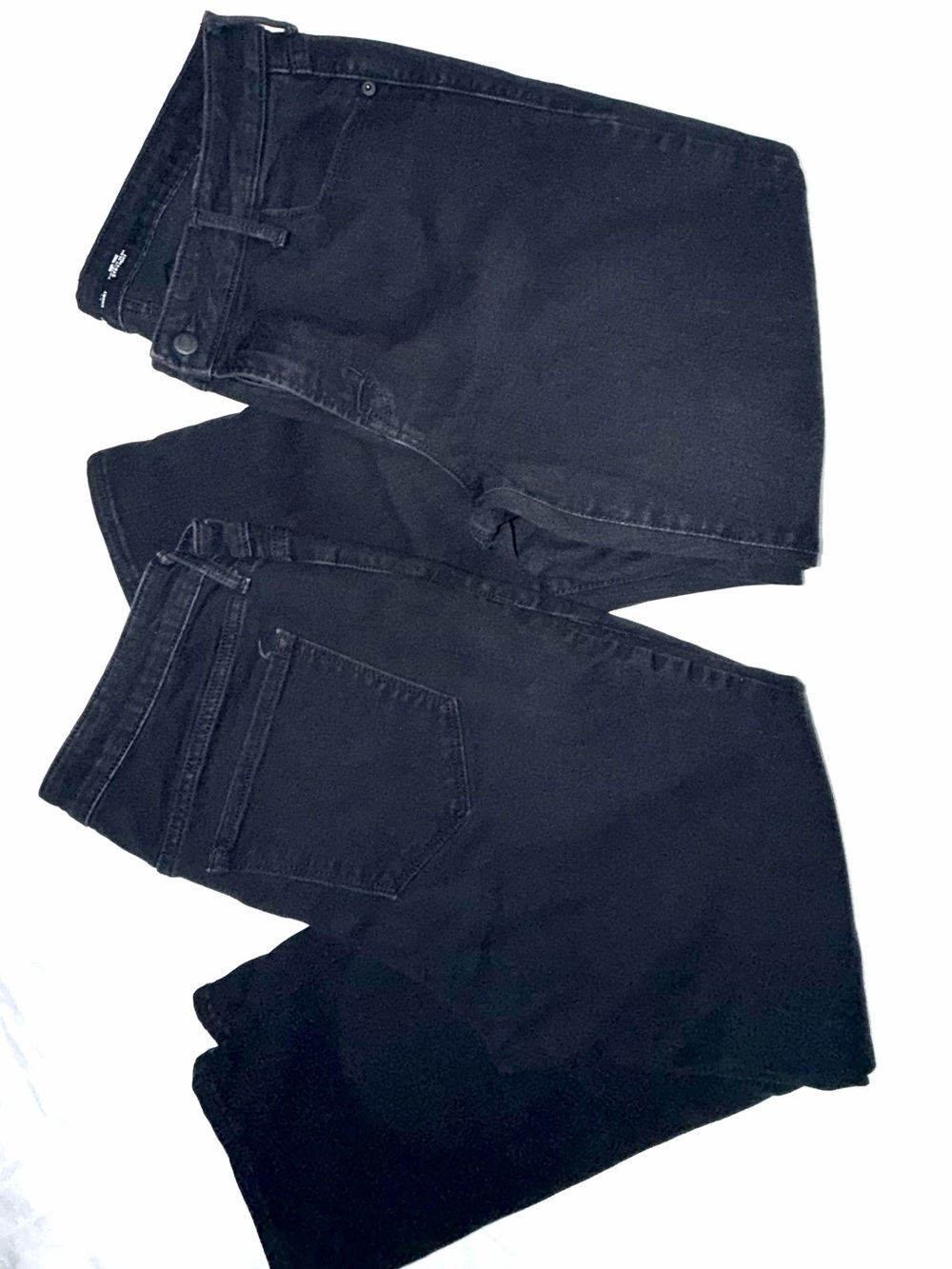 2 Pairs Black Denim Jeans Size 14S         #64